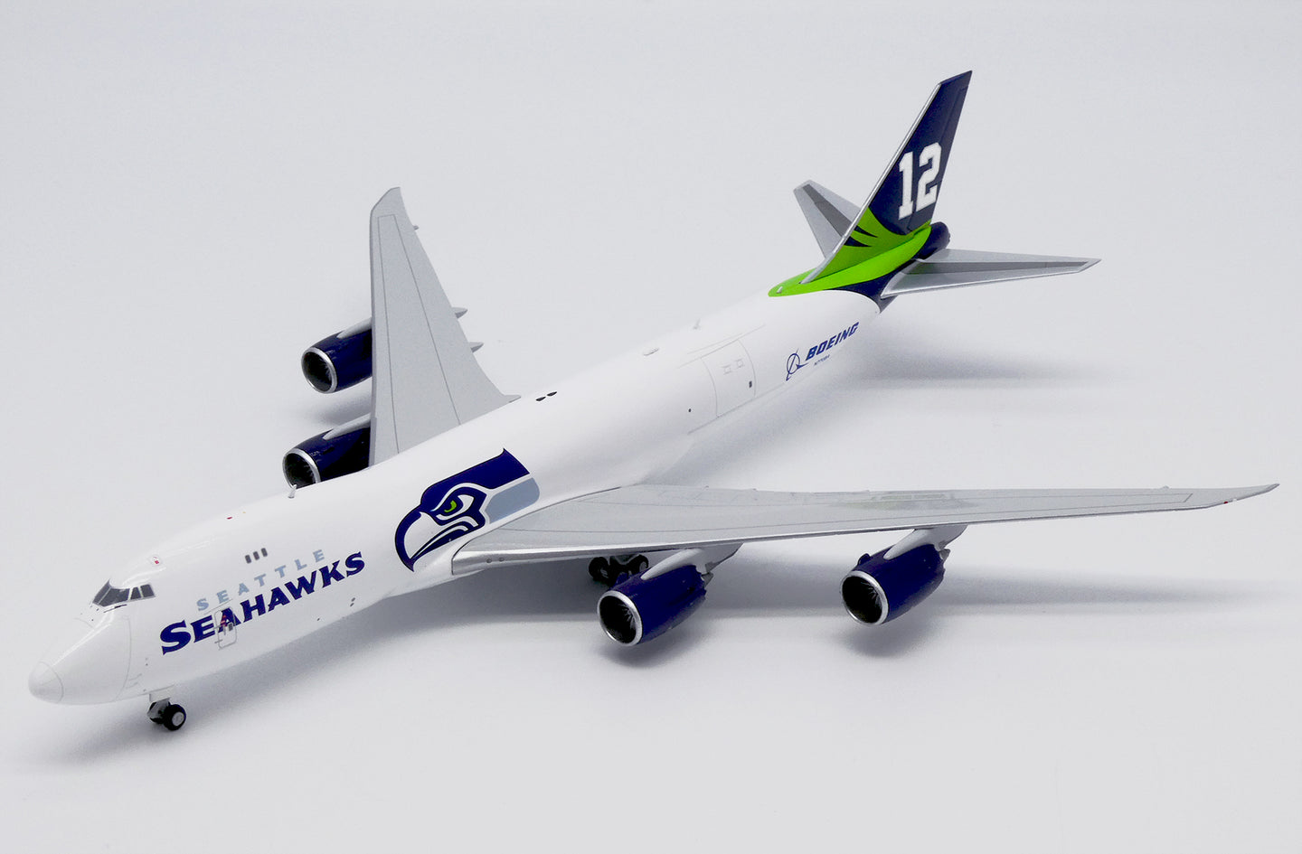 JC WINGS B747-8F BOEING COMPANY "SEATTLE SEAHAWKS" REG: N770BA
