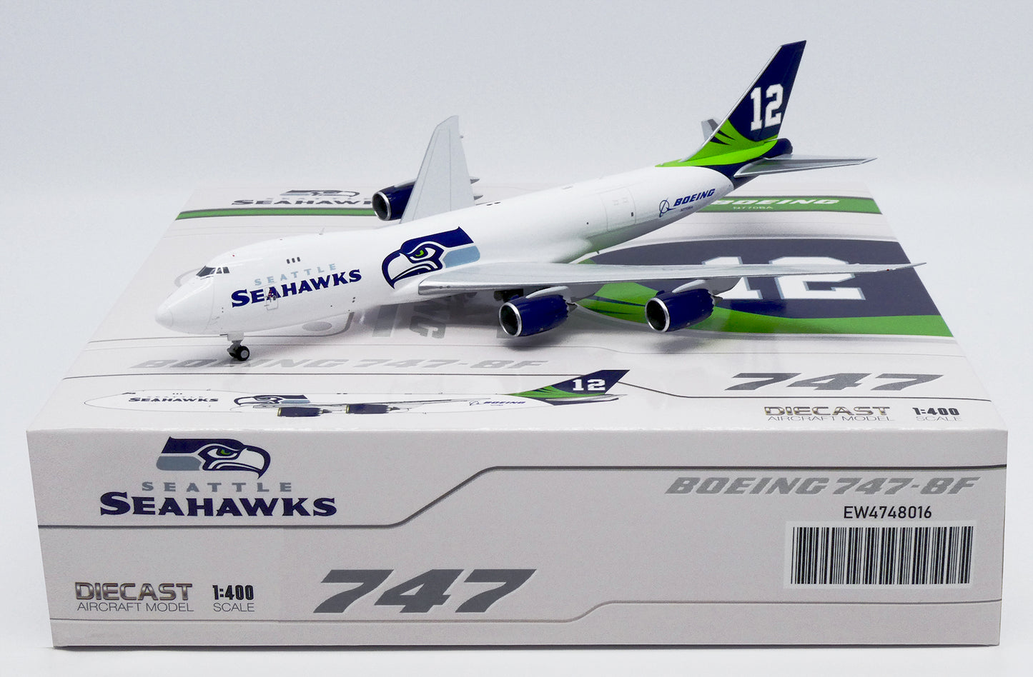 JC WINGS B747-8F BOEING COMPANY "SEATTLE SEAHAWKS" REG: N770BA