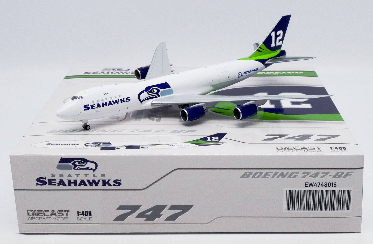 JC WINGS B747-8F BOEING COMPANY "SEATTLE SEAHAWKS" REG: N770BA