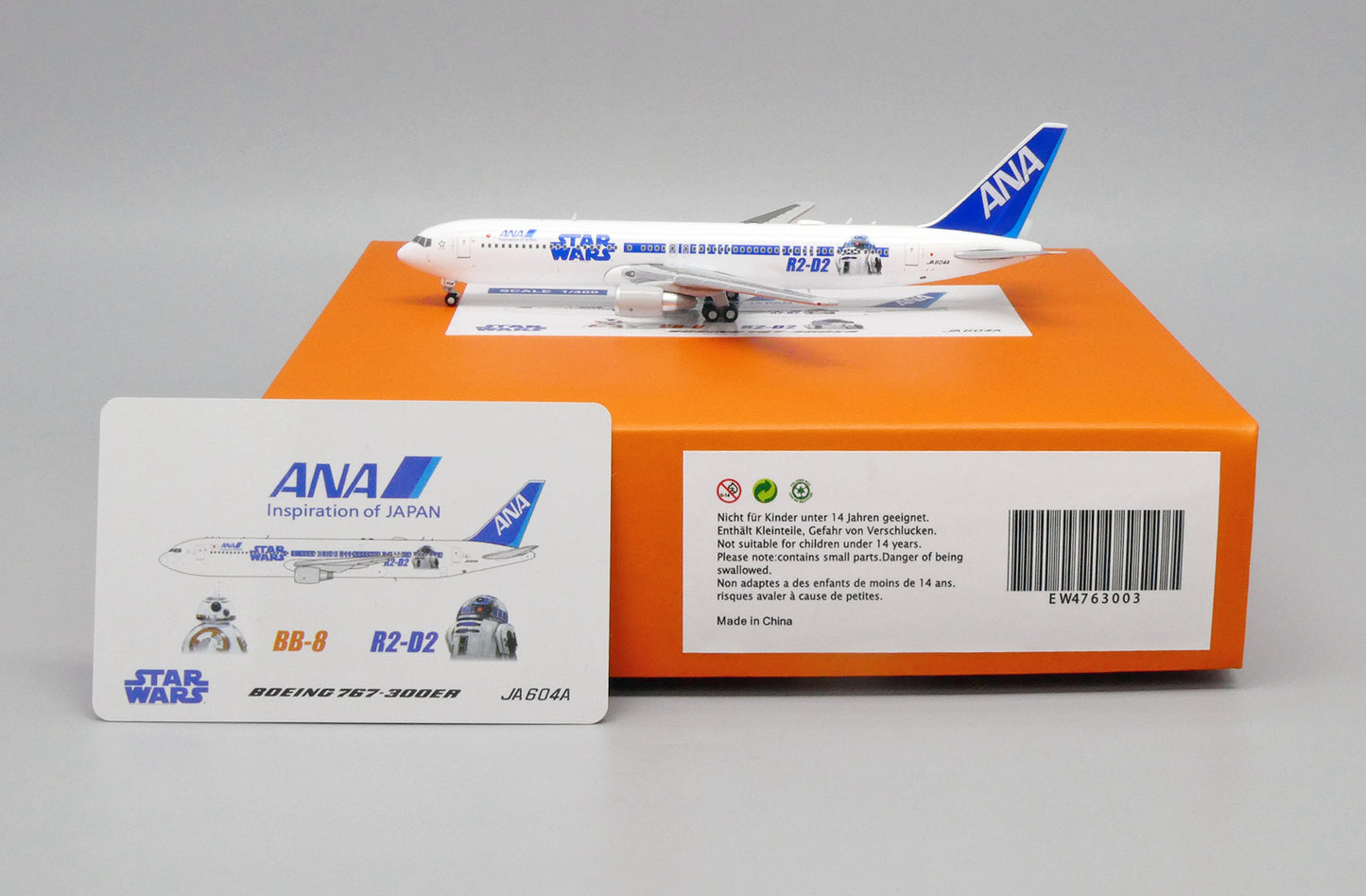 JC WINGS B767-300(ER) ALL NIPPON AIRWAYS "STAR WARS" REG: JA604A