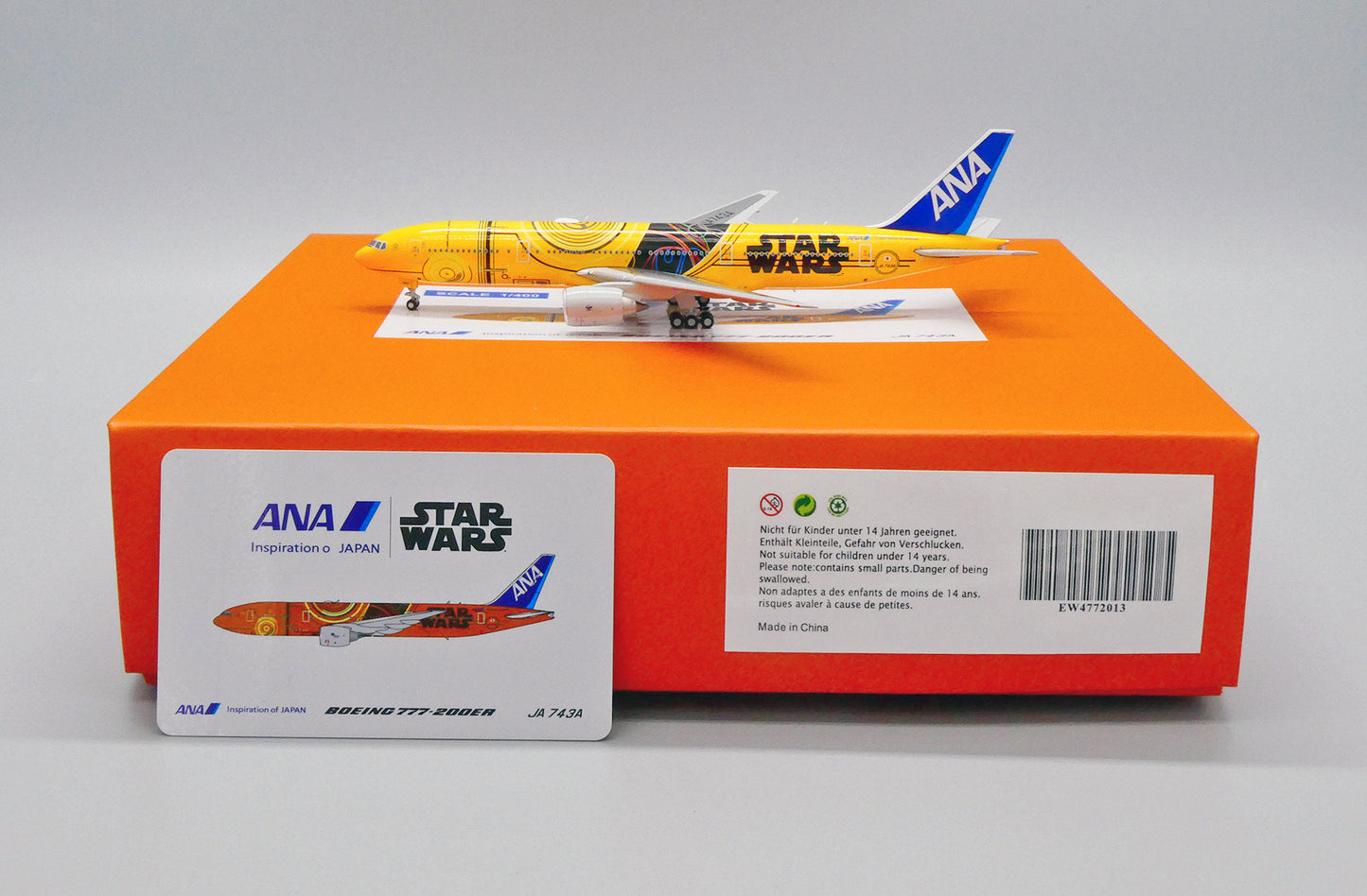 JCWINGS ALL NIPPON AIRWAYS B777 REG: JA743A