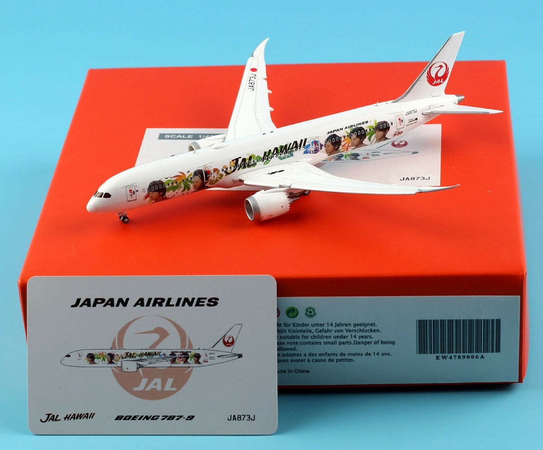 JC WINGS B787-9 JAPAN AIRLINES (JAL) "JAL HAWAII" (FLAPS DOWN) REG: JA873J
