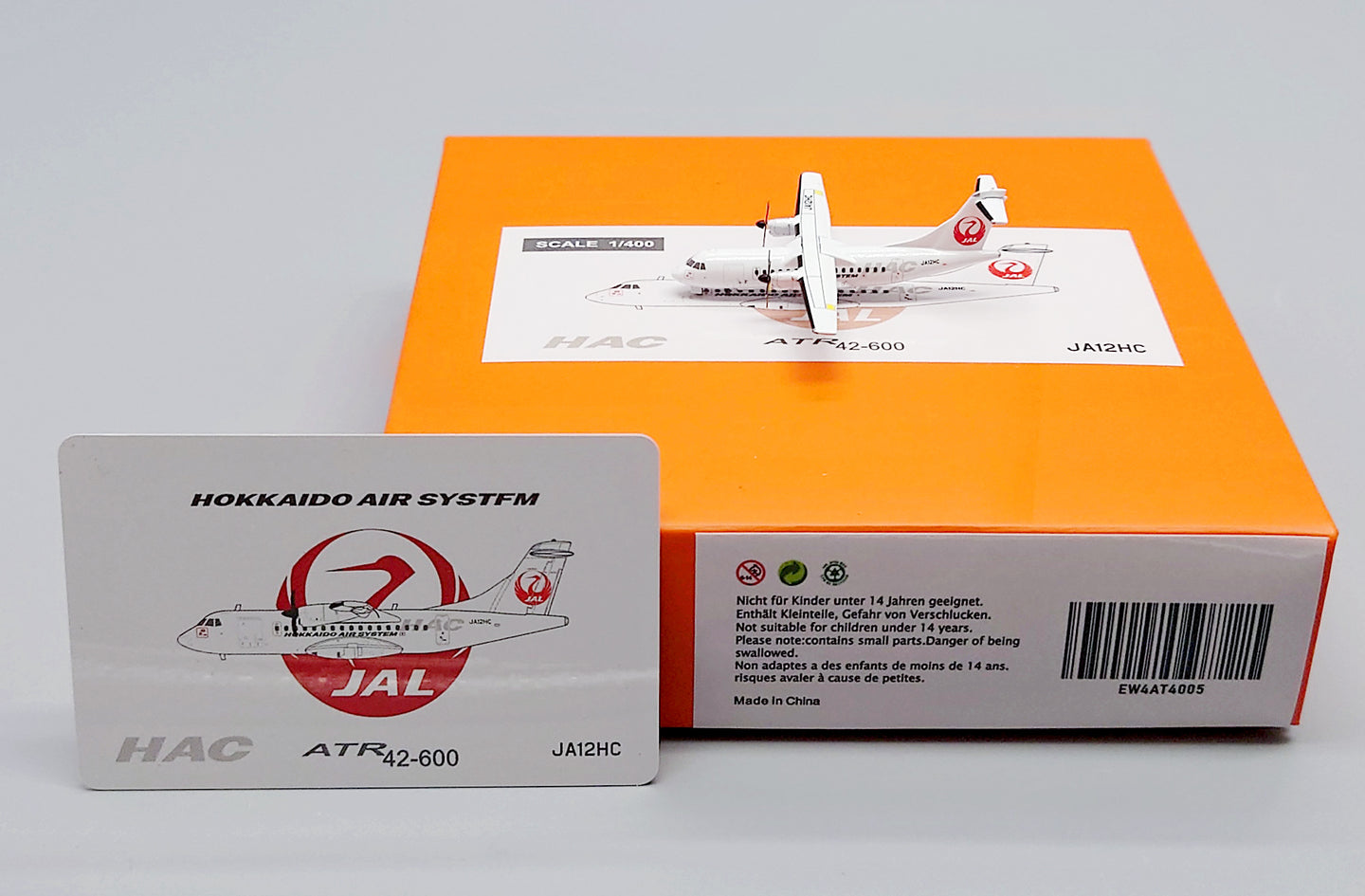 JC WINGS HOKKAIDO AIR SYSTEM ATR42-600 REG: JA12HC