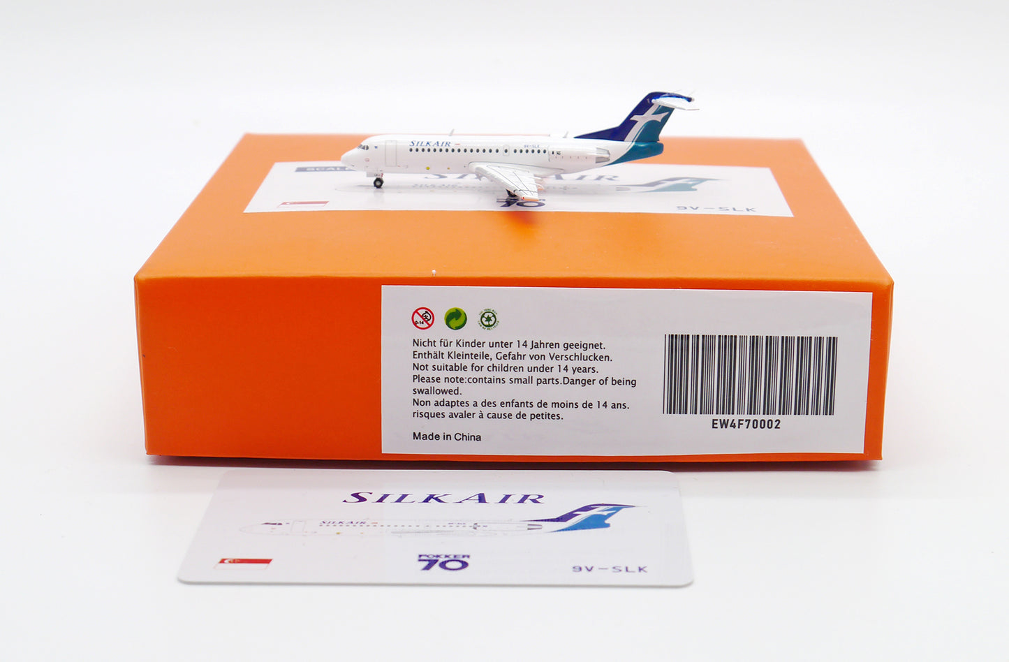 JC WINGS FOKKER 70 SILKAIR REG: 9V-SLK