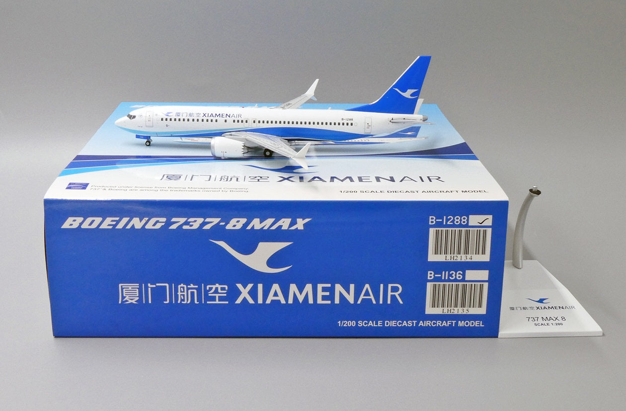JCWINGS B737-8 MAX XIAMEN AIRLINES REG: B-1288