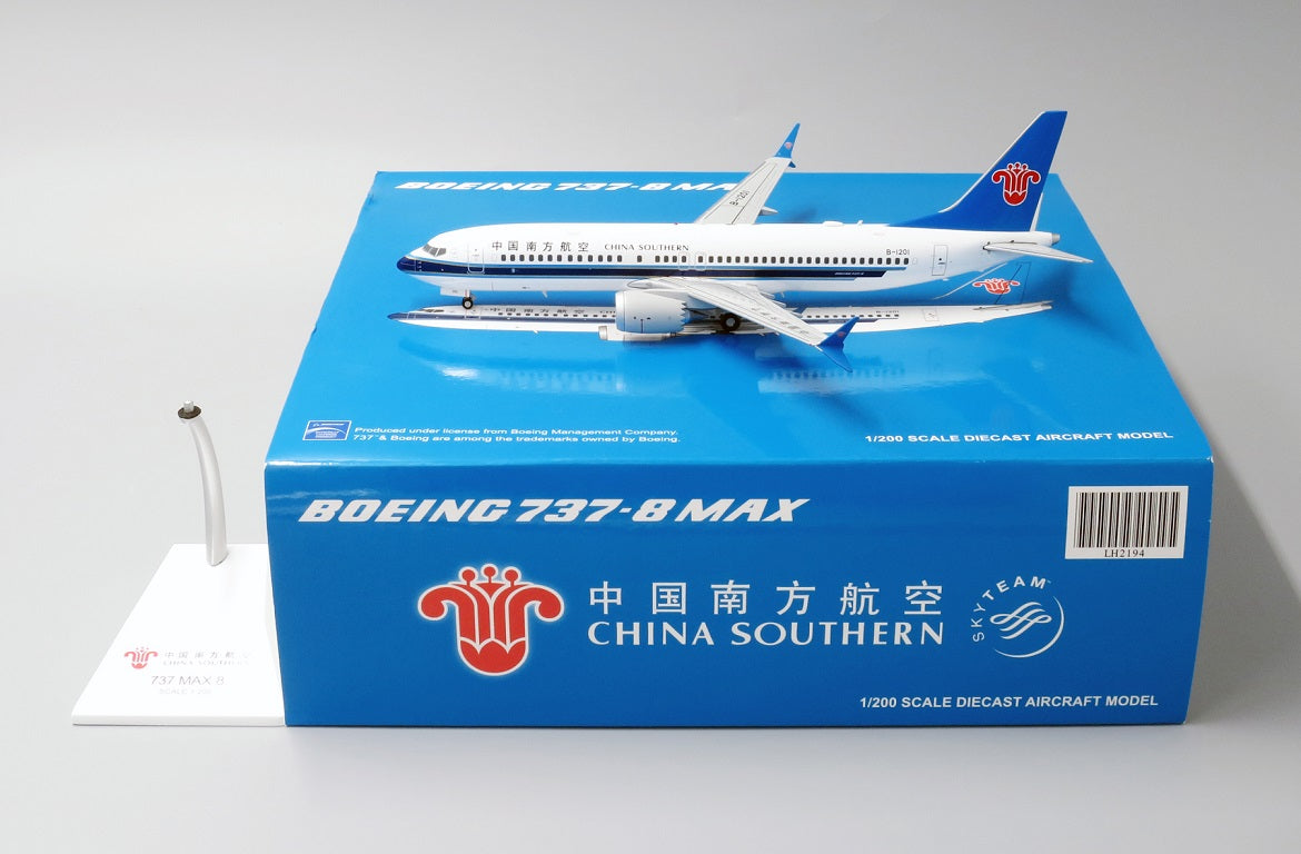 JC WINGS B737-8MAX CHINA SOUTHERN REG: B-1201