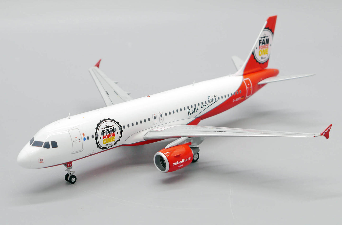 JC WINGS A320 AIR BERLIN "FAN FORCE ONE" REG: D-ABFK
