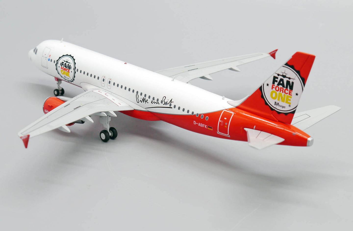 JC WINGS A320 AIR BERLIN "FAN FORCE ONE" REG: D-ABFK