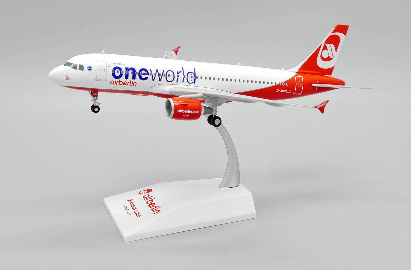 JC WINGS A320 AIR BERLIN ONEWORLD REG: D-ABHO