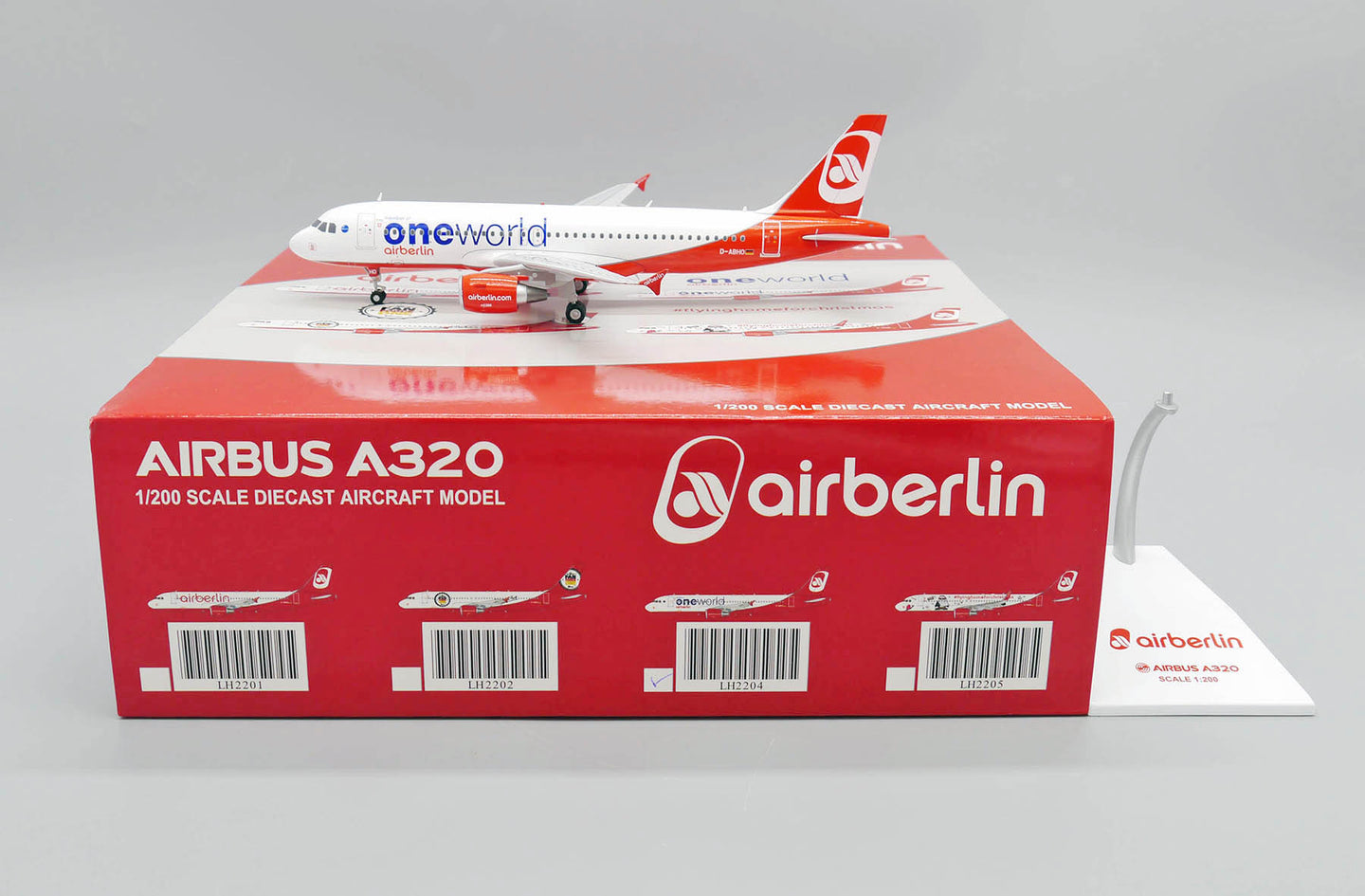 JC WINGS A320 AIR BERLIN ONEWORLD REG: D-ABHO