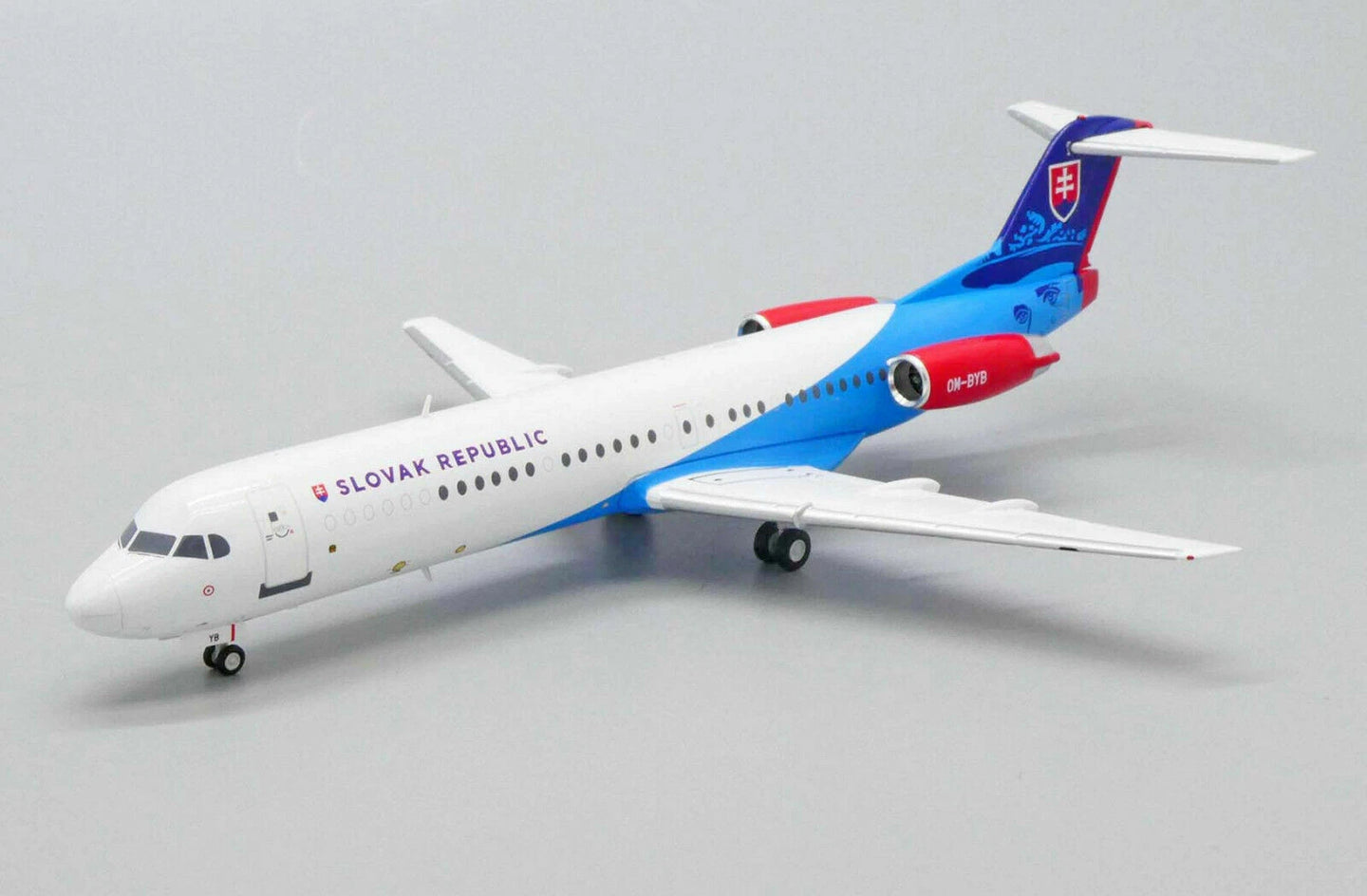 JC WINGS FOKKER 100 SLOVAKIAN FLYING SERVICE REG: OM-BYB