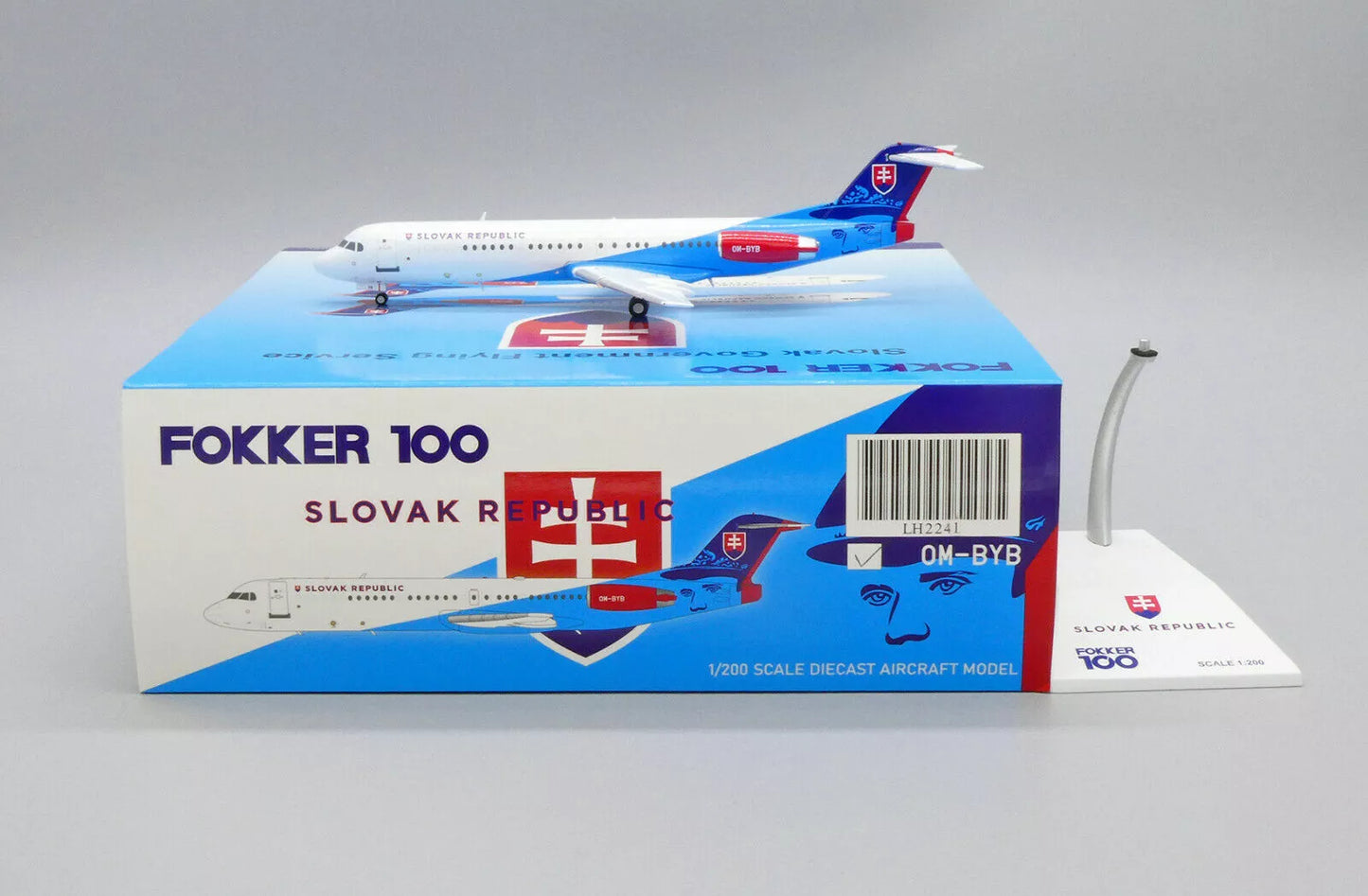 JC WINGS FOKKER 100 SLOVAKIAN FLYING SERVICE REG: OM-BYB
