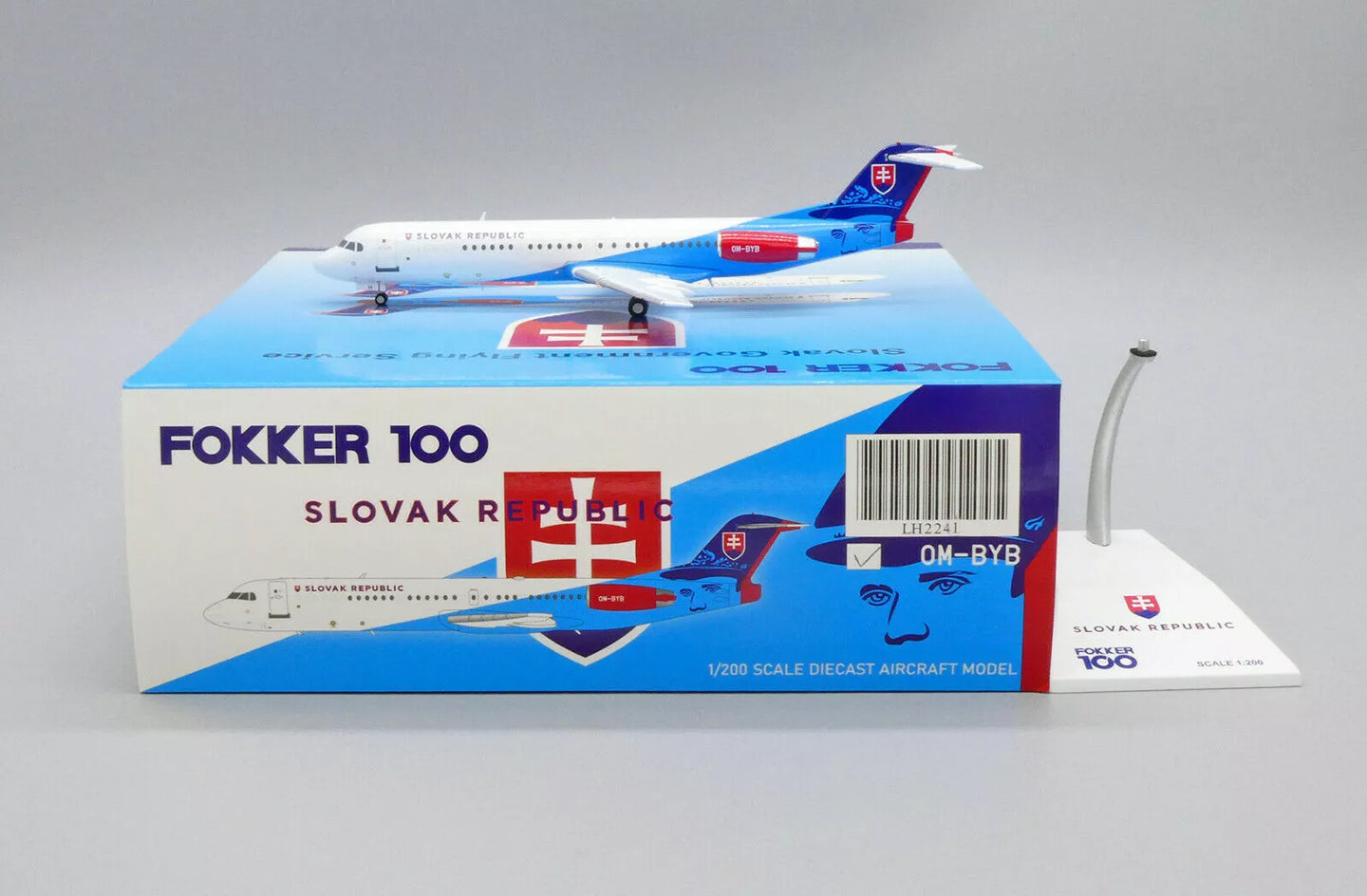JC WINGS FOKKER 100 SLOVAKIAN FLYING SERVICE REG: OM-BYB
