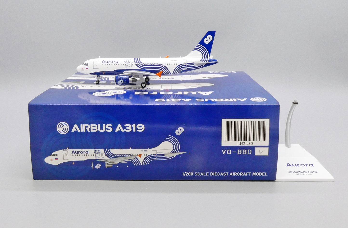 JCWINGS A319 AURORA AMUR TIGER REG: VQ-BBD
