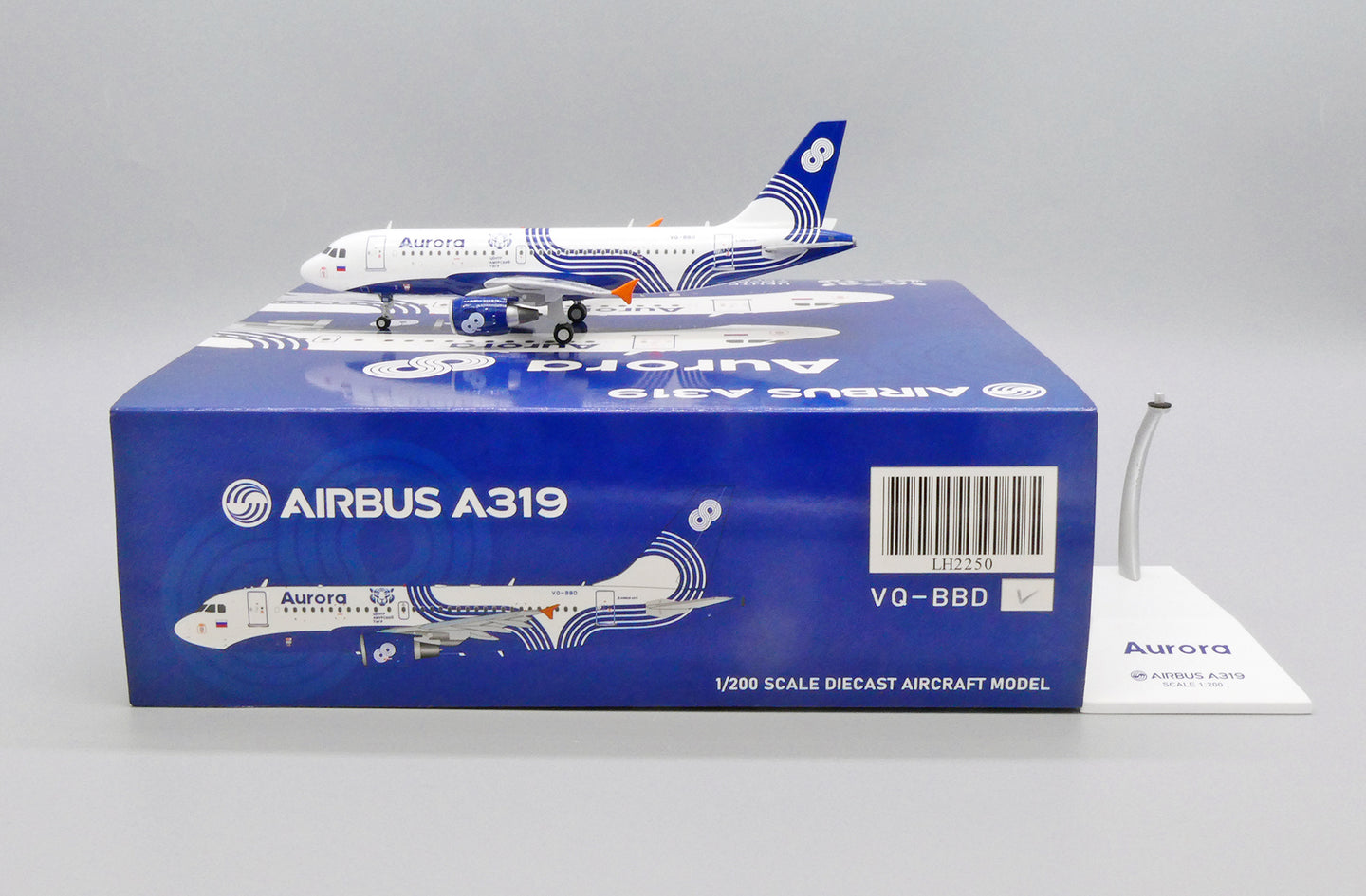 JCWINGS A319 AURORA AMUR TIGER REG: VQ-BBD