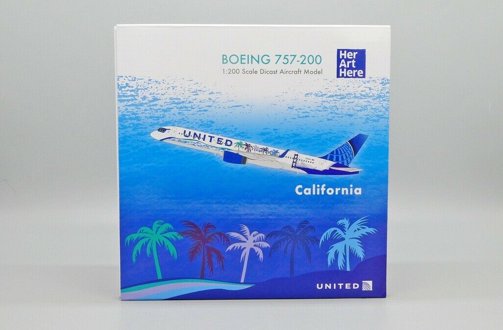 JC WINGS B757-200 UNITED "HER ART HERE-CALIFORNIA LIVERY" REG: N14106