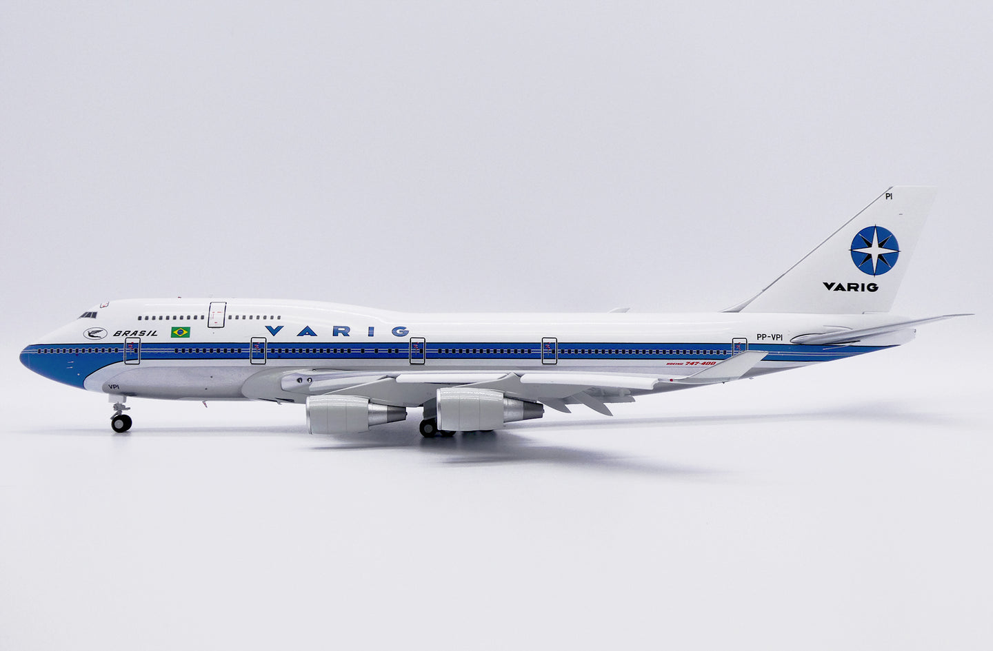 JC WINGS B747-400 VARIG (POLISHED) REG: PP-VPI