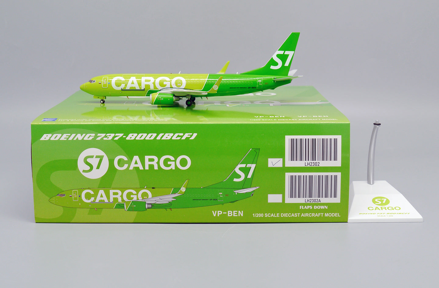 JCWINGS B737-800(BCF) S7 CARGO REG: VP-BEN