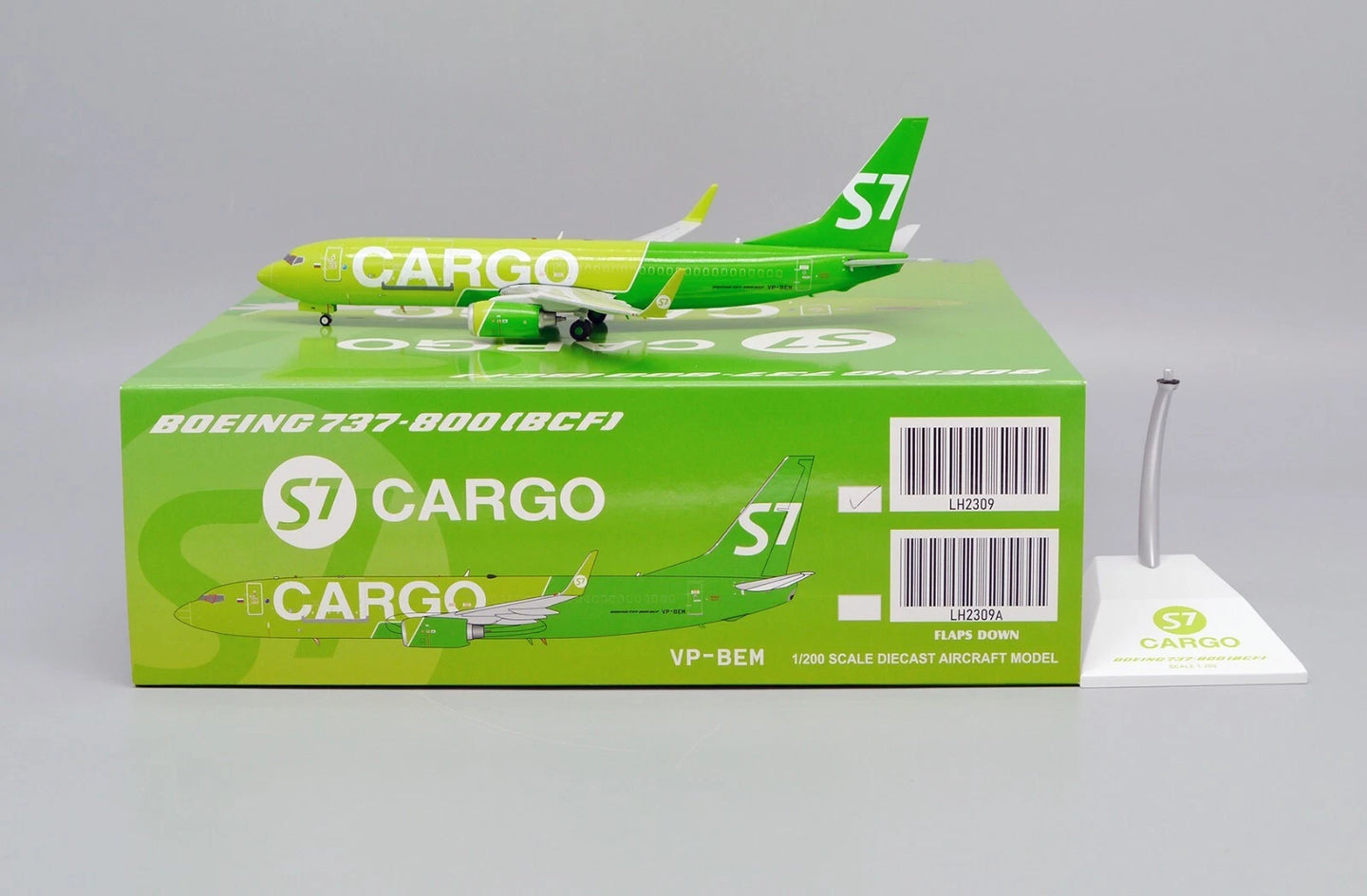 JC WINGS B737-800BCF S7 CARGO REG: VP-BEM