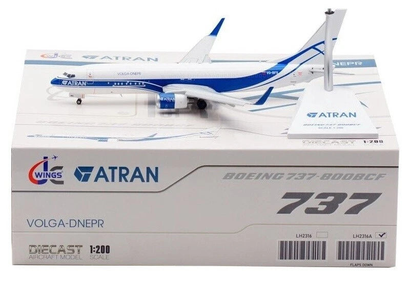 JCWINGS ATRAN AVIATRANS CARGO B737 FLAP DOWN REG: VQ-BFS