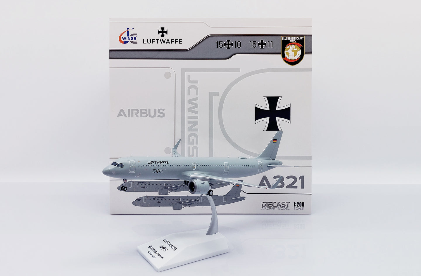 JC WINGS A321NEO LUFTWAFFE REG: 15+11