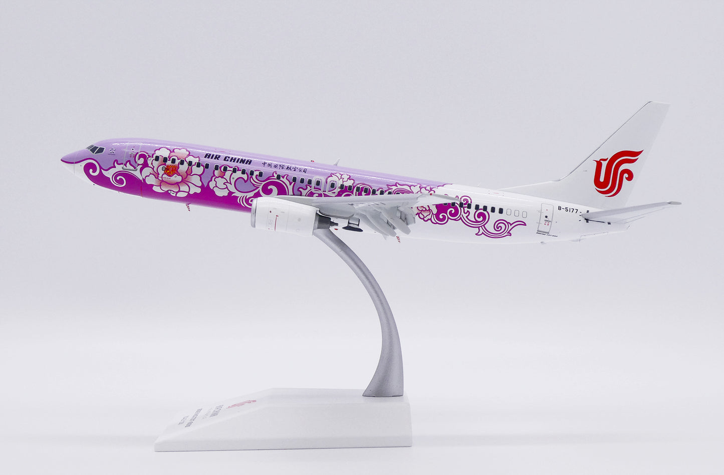 JC WINGS B737-800 AIR CHINA "PINK PEONY" (FLAPS DOWN) REG: B-5177