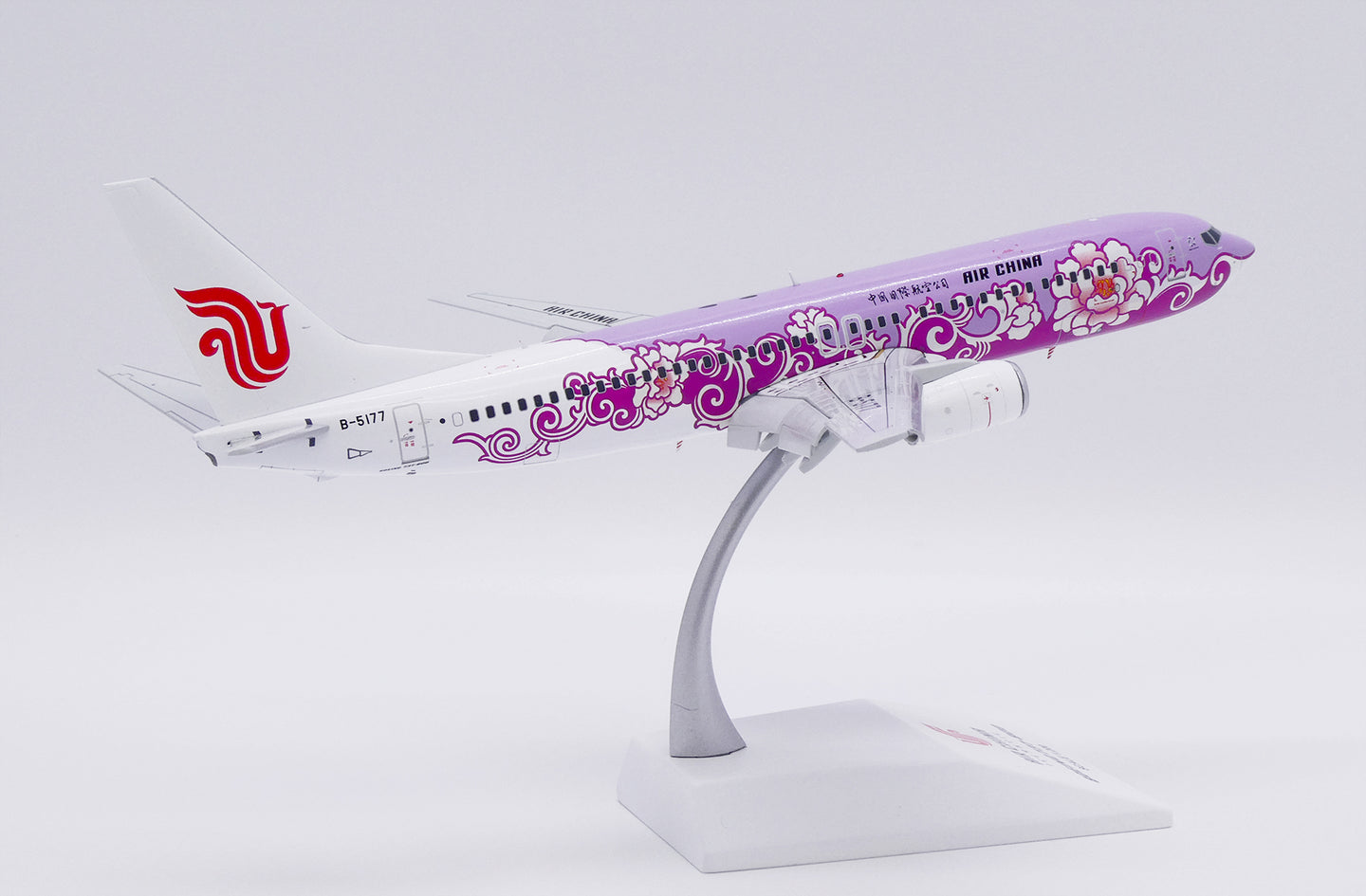 JC WINGS B737-800 AIR CHINA "PINK PEONY" (FLAPS DOWN) REG: B-5177