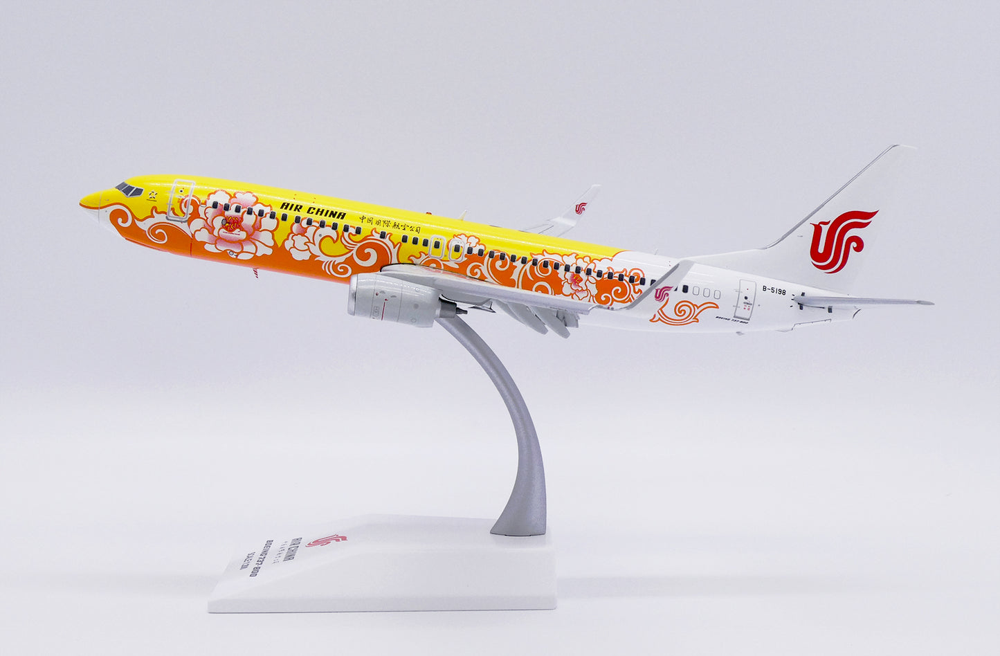JC WINGS B737-800 AIR CHINA "YELLOW PEONY" (FLAPS DOWN) REG: B-5198