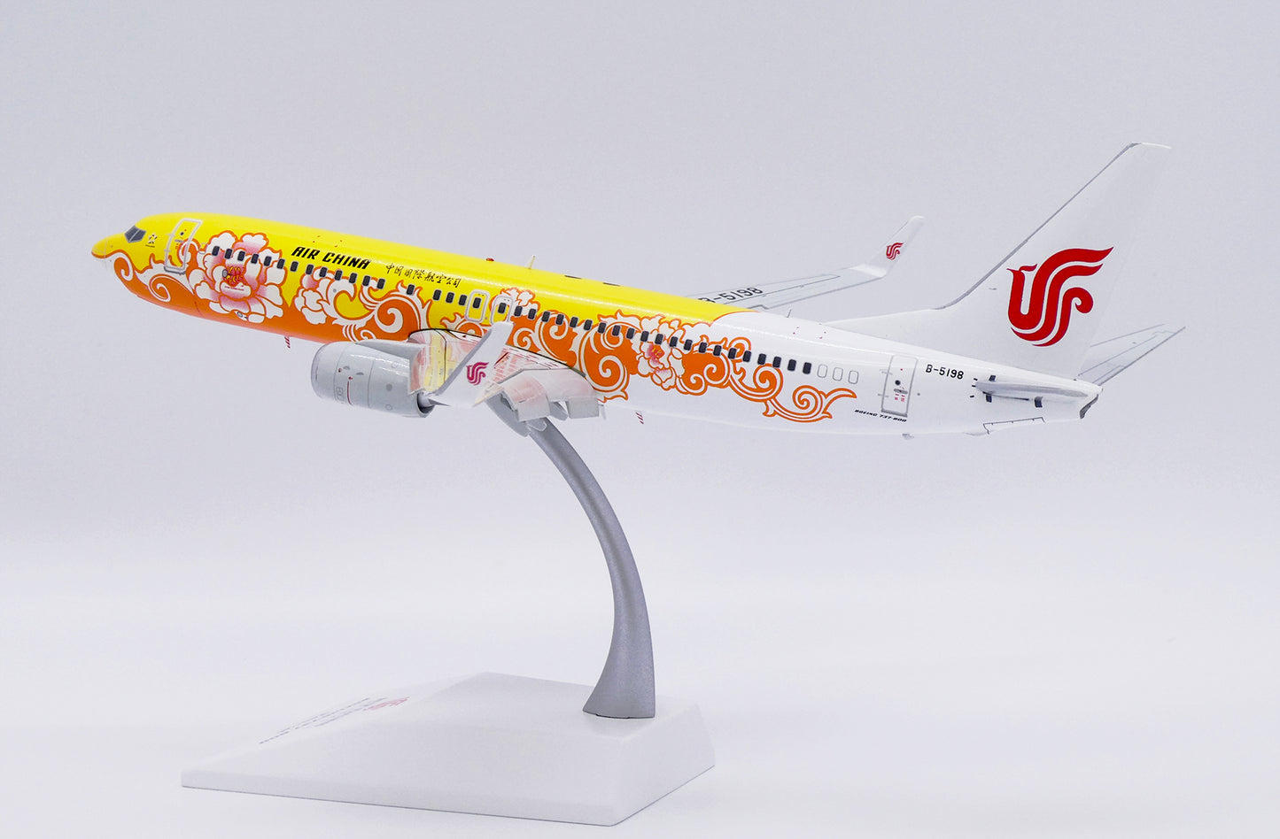 JC WINGS B737-800 AIR CHINA "YELLOW PEONY" (FLAPS DOWN) REG: B-5198
