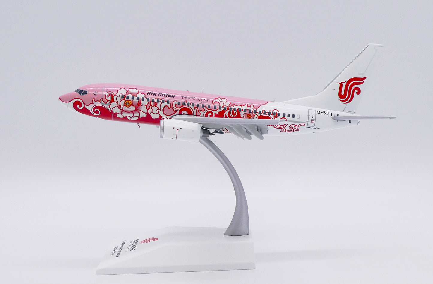 JC WINGS B737-700 AIR CHINA "RED PEONY" (FLAPS DOWN) REG: B-5211