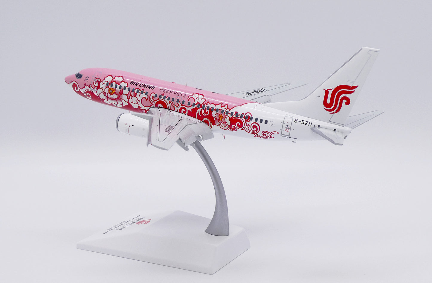 JC WINGS B737-700 AIR CHINA "RED PEONY" (FLAPS DOWN) REG: B-5211