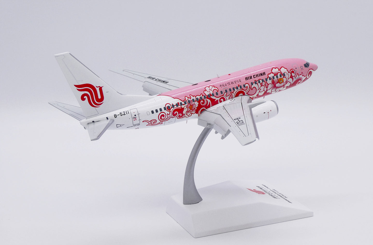 JC WINGS B737-700 AIR CHINA "RED PEONY" (FLAPS DOWN) REG: B-5211