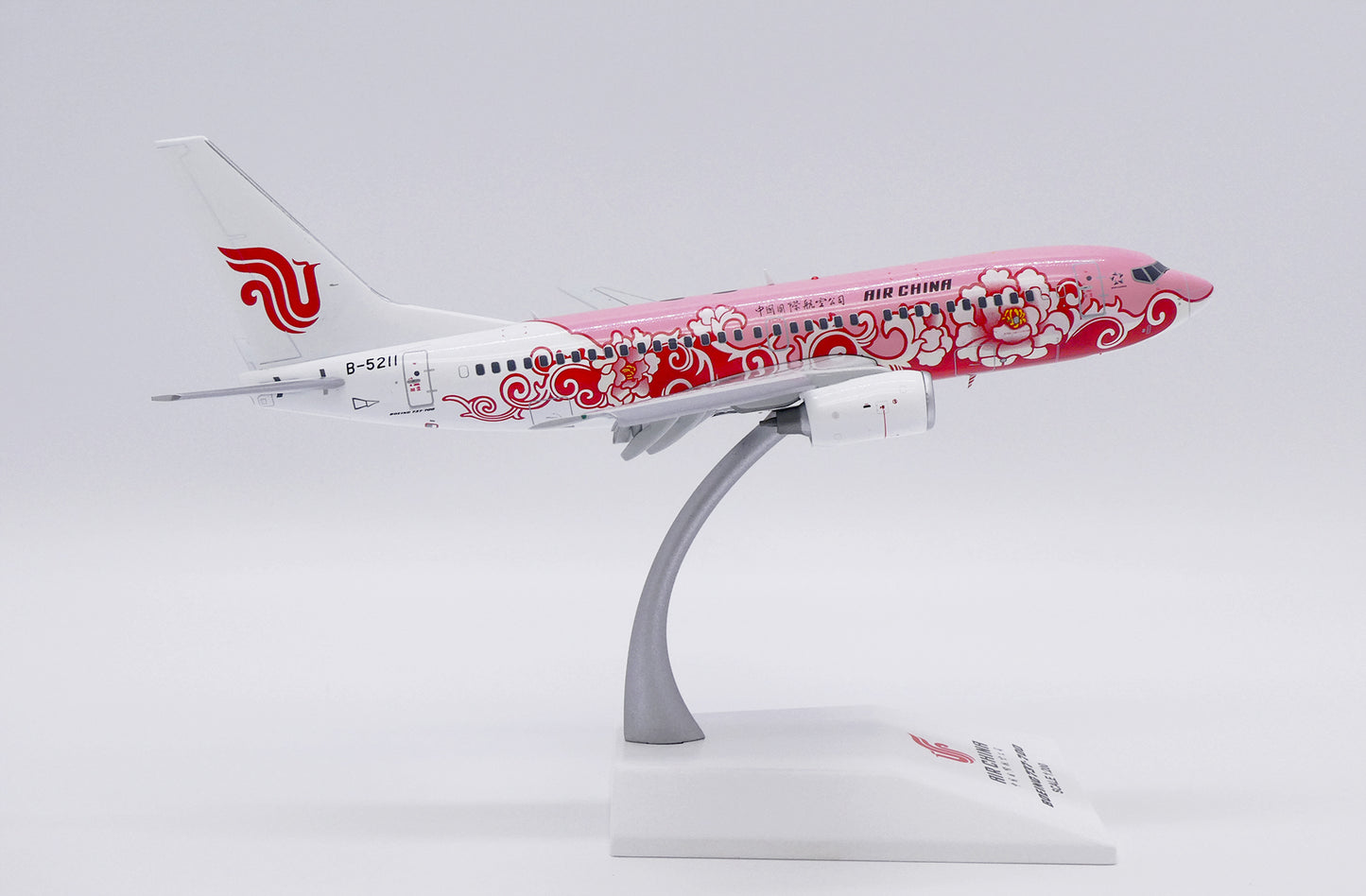 JC WINGS B737-700 AIR CHINA "RED PEONY" (FLAPS DOWN) REG: B-5211