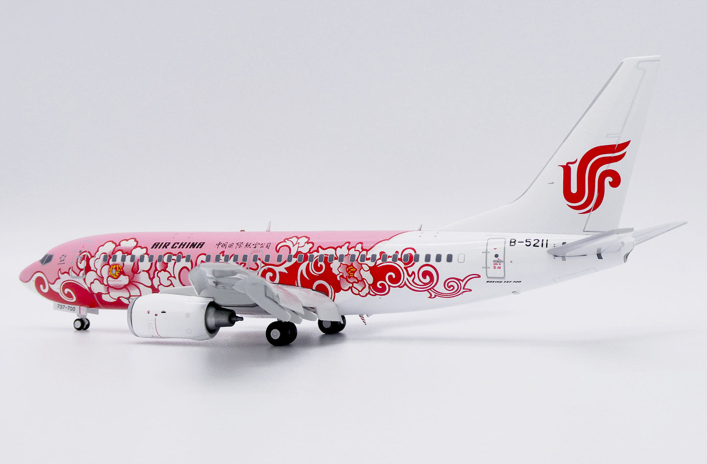 JC WINGS B737-700 AIR CHINA "RED PEONY" (FLAPS DOWN) REG: B-5211