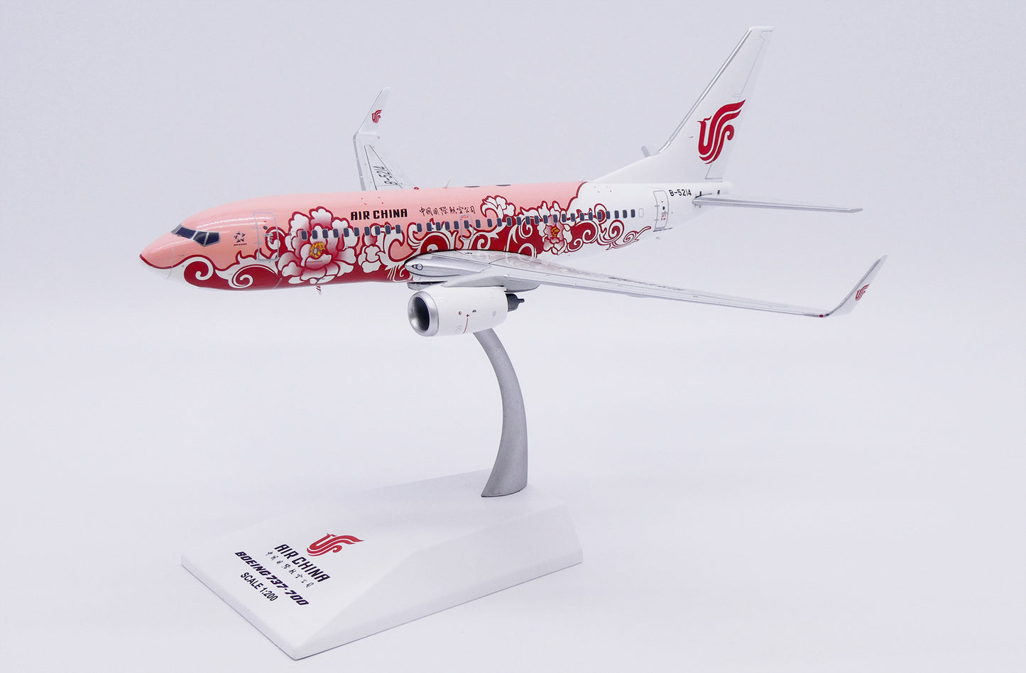 JC WINGS B737-700 AIR CHINA "BROWN PEONY" REG: B-5214
