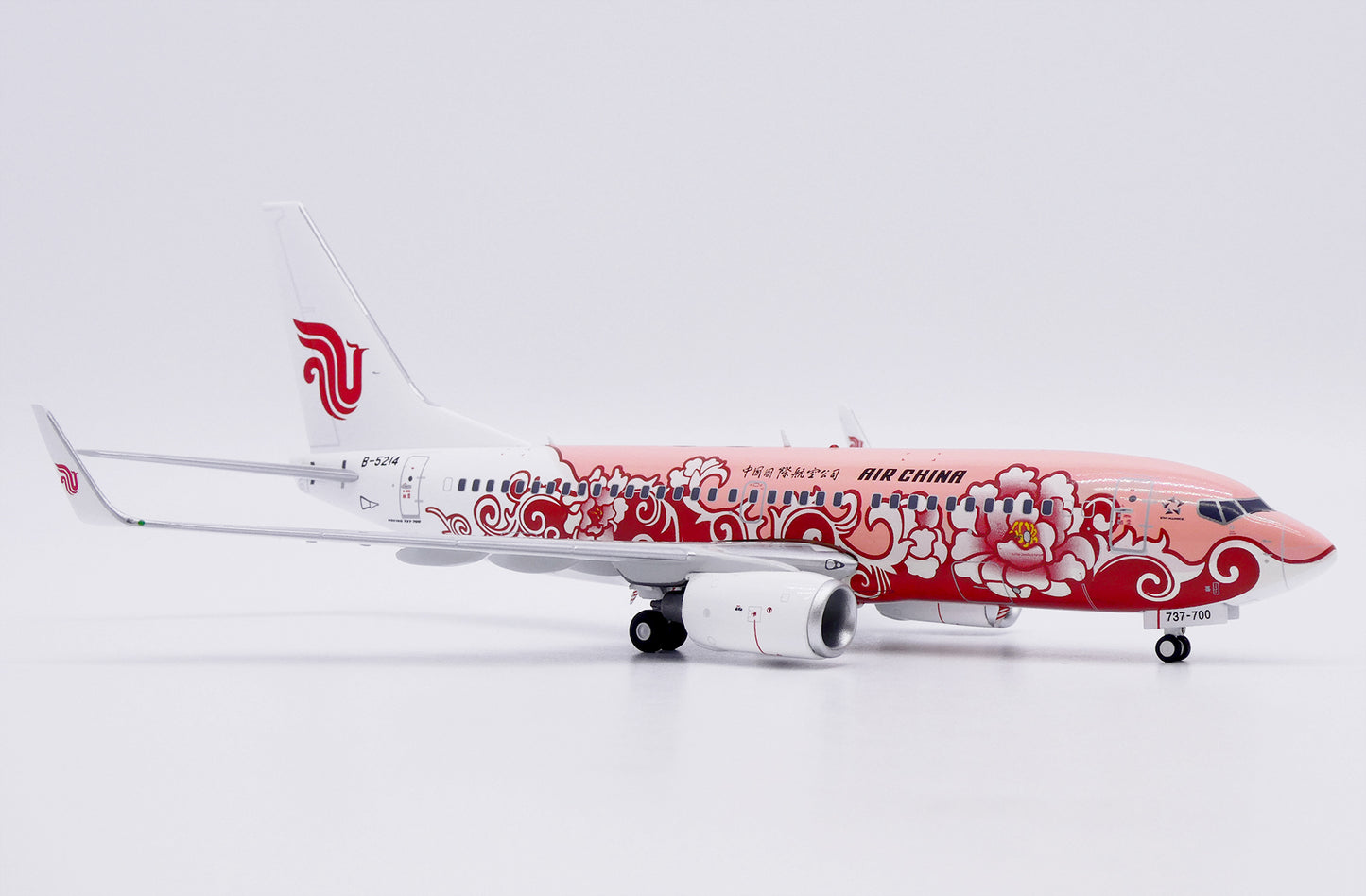 JC WINGS B737-700 AIR CHINA "BROWN PEONY" REG: B-5214