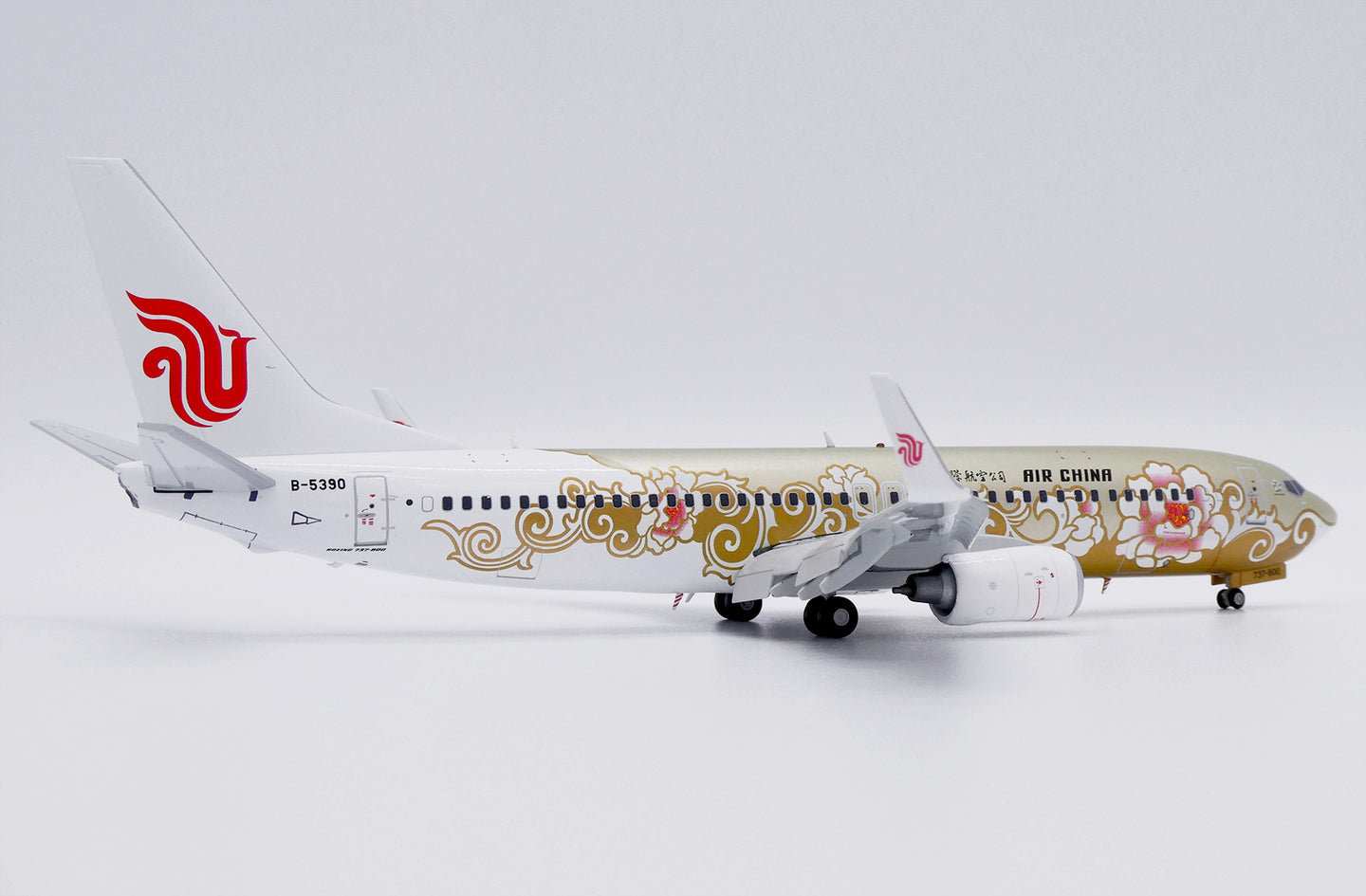 JC WINGS B737-800 AIR CHINA "GOLD PEONY" (FLAPS DOWN) REG: B-5390