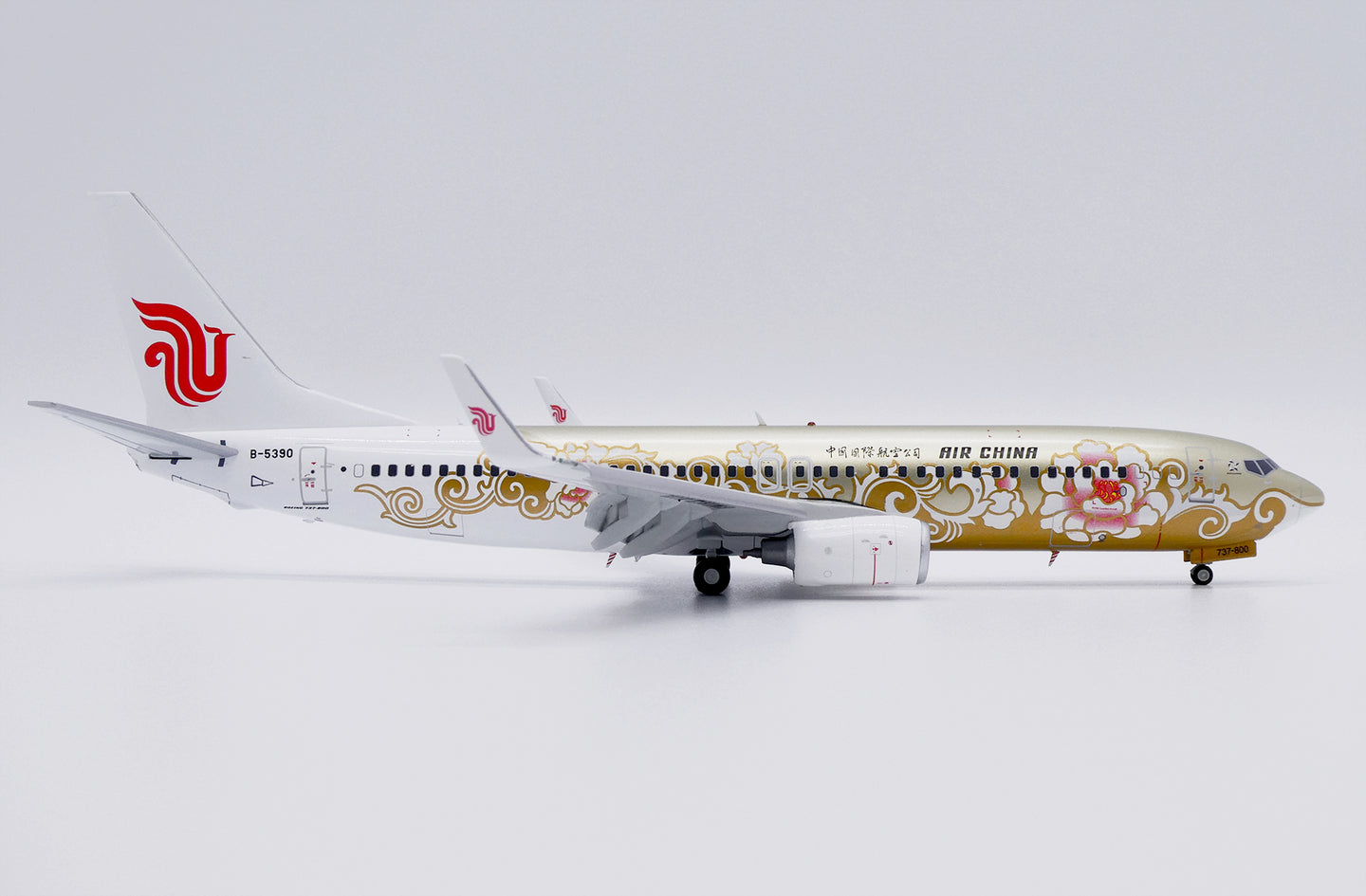 JC WINGS B737-800 AIR CHINA "GOLD PEONY" (FLAPS DOWN) REG: B-5390