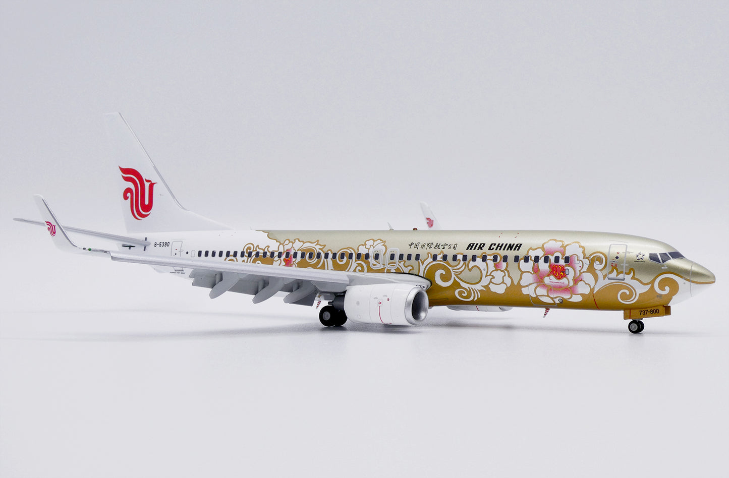 JC WINGS B737-800 AIR CHINA "GOLD PEONY" (FLAPS DOWN) REG: B-5390