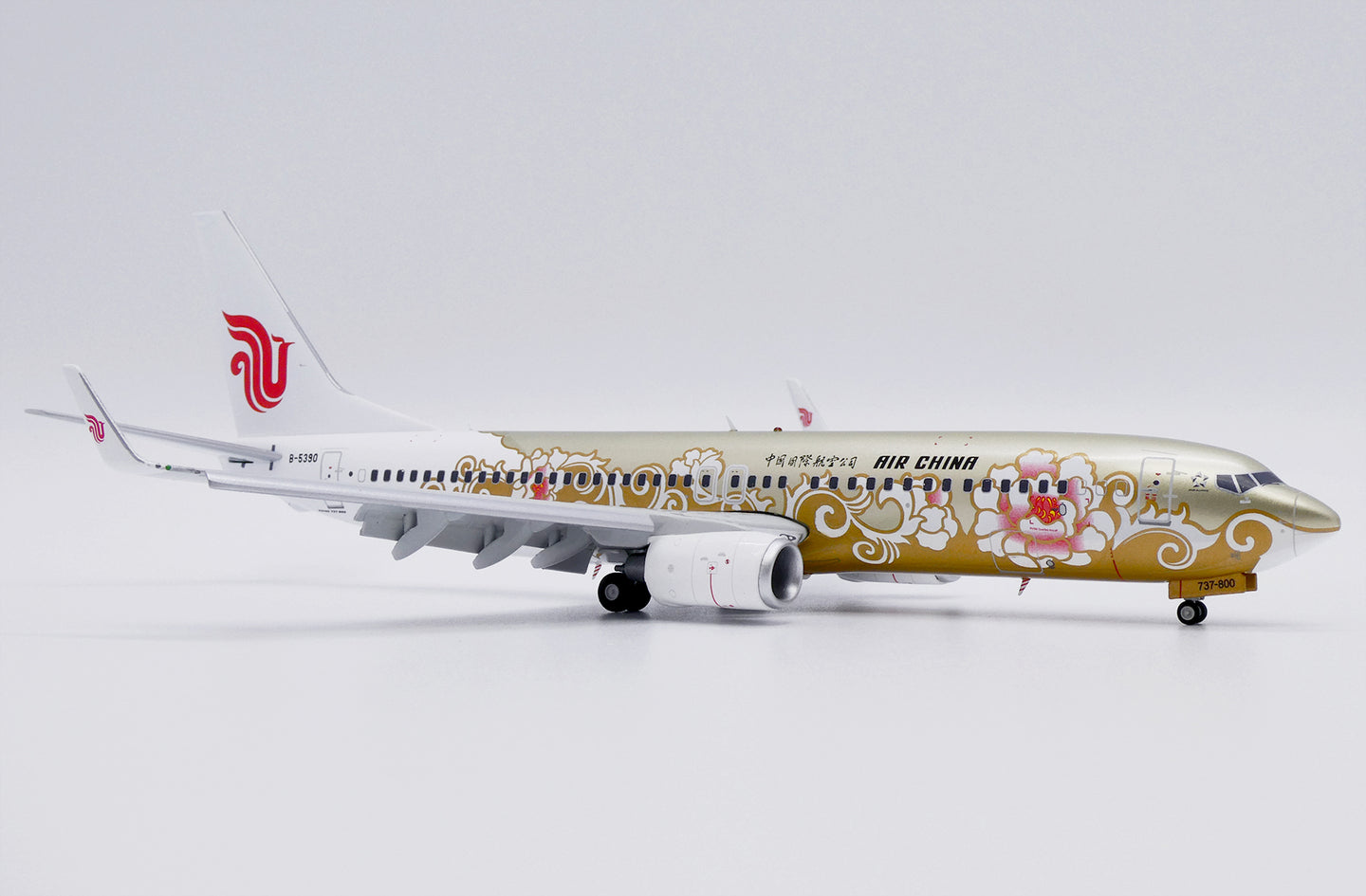 JC WINGS B737-800 AIR CHINA "GOLD PEONY" (FLAPS DOWN) REG: B-5390