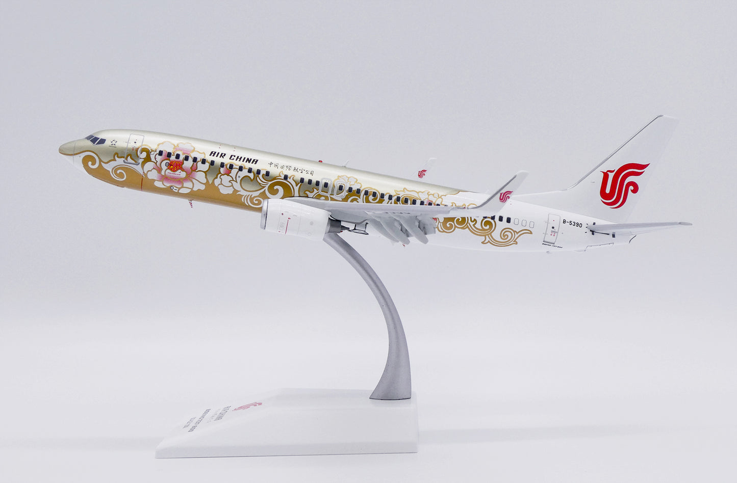 JC WINGS B737-800 AIR CHINA "GOLD PEONY" (FLAPS DOWN) REG: B-5390