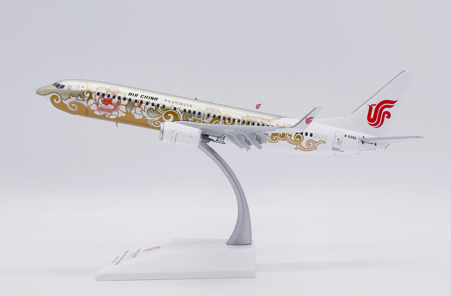 JC WINGS B737-800 AIR CHINA "GOLD PEONY" (FLAPS DOWN) REG: B-5390