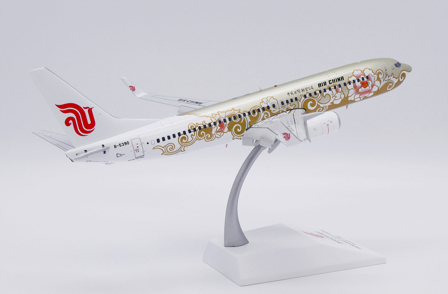 JC WINGS B737-800 AIR CHINA "GOLD PEONY" (FLAPS DOWN) REG: B-5390