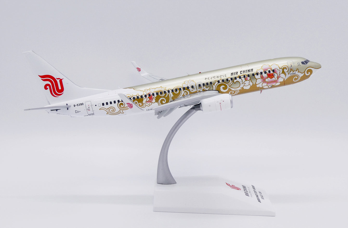 JC WINGS B737-800 AIR CHINA "GOLD PEONY" (FLAPS DOWN) REG: B-5390