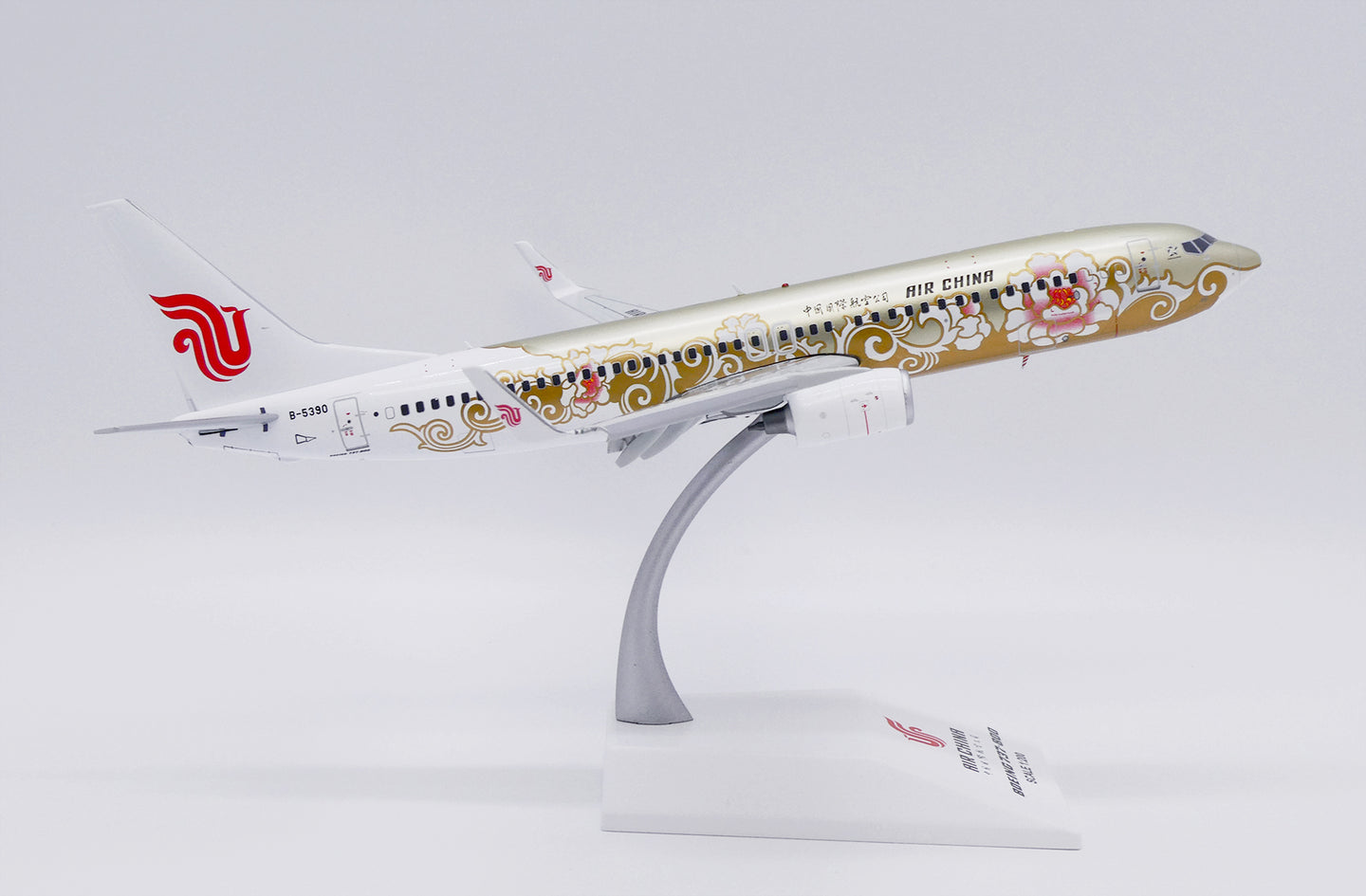 JC WINGS B737-800 AIR CHINA "GOLD PEONY" (FLAPS DOWN) REG: B-5390