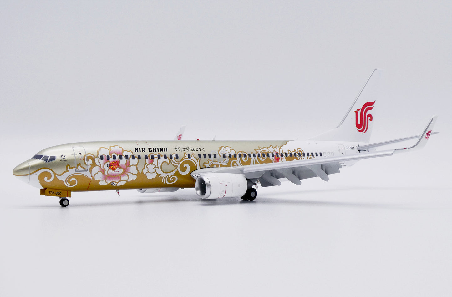 JC WINGS B737-800 AIR CHINA "GOLD PEONY" (FLAPS DOWN) REG: B-5390