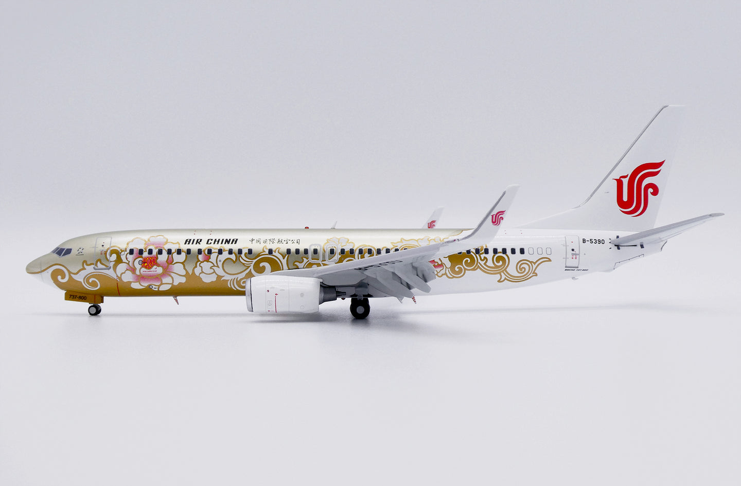 JC WINGS B737-800 AIR CHINA "GOLD PEONY" (FLAPS DOWN) REG: B-5390