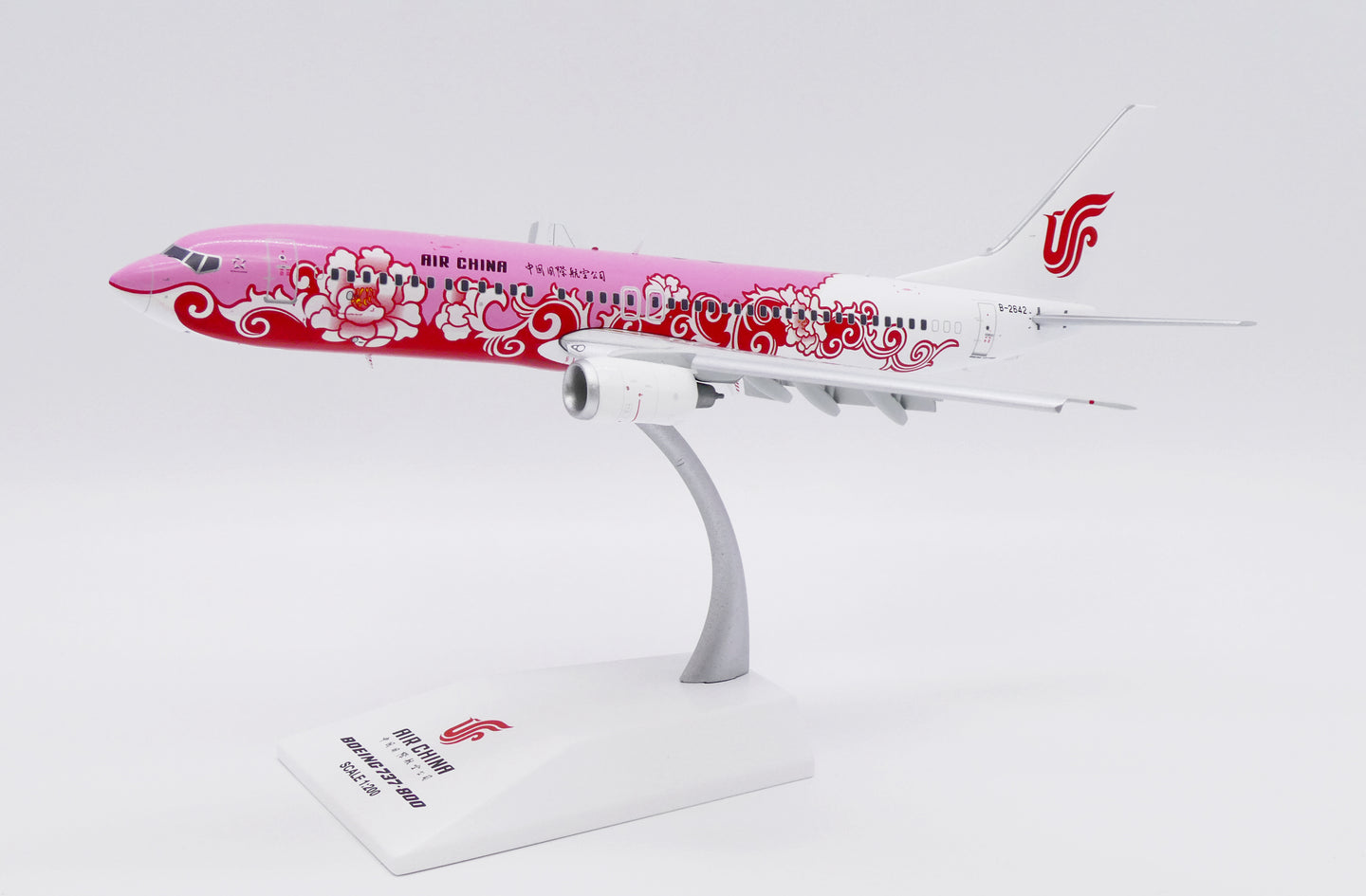 JC WINGS B737-800 AIR CHINA "RED PEONY" REG: B-2642