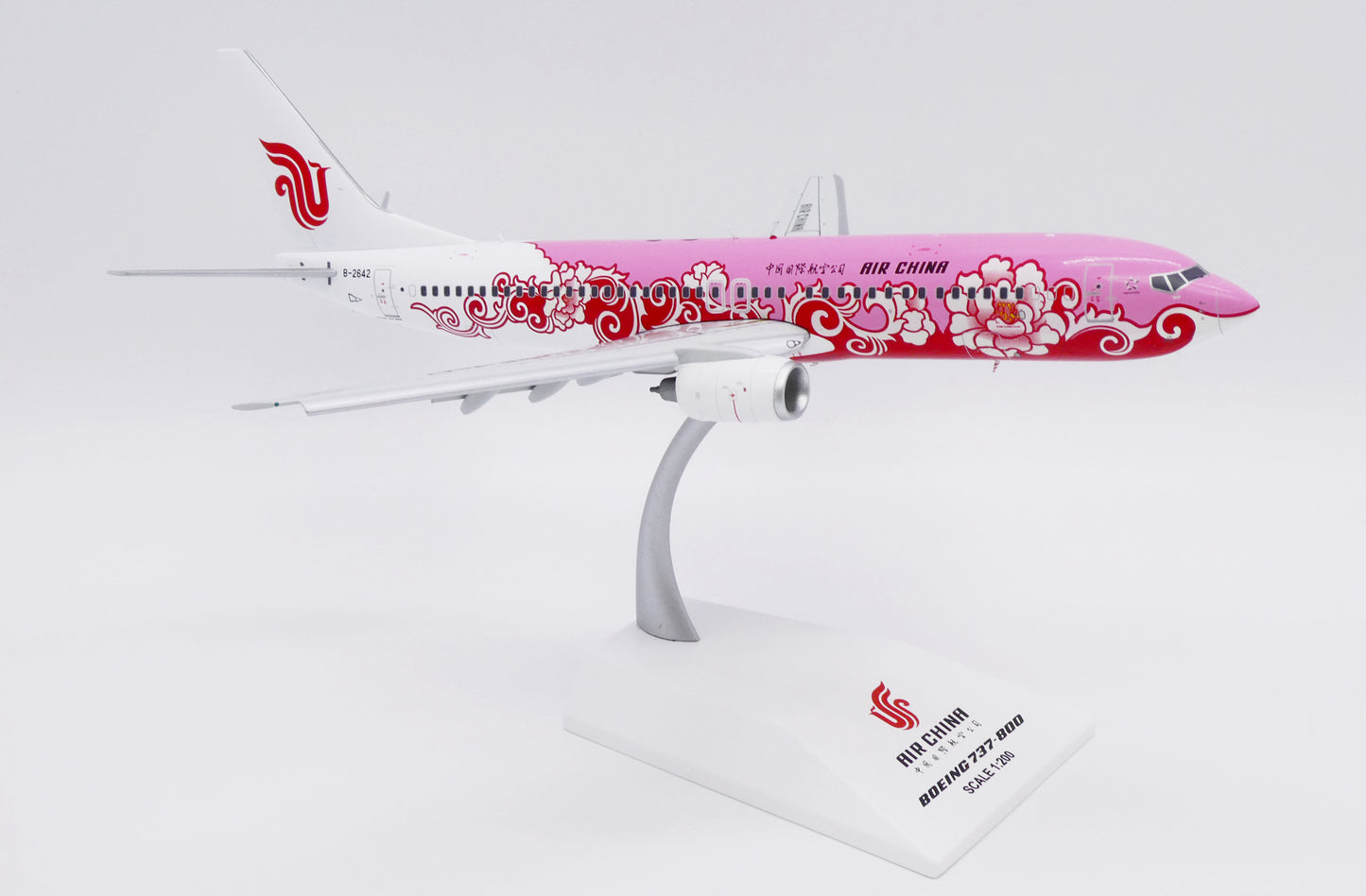 JC WINGS B737-800 AIR CHINA "RED PEONY" REG: B-2642