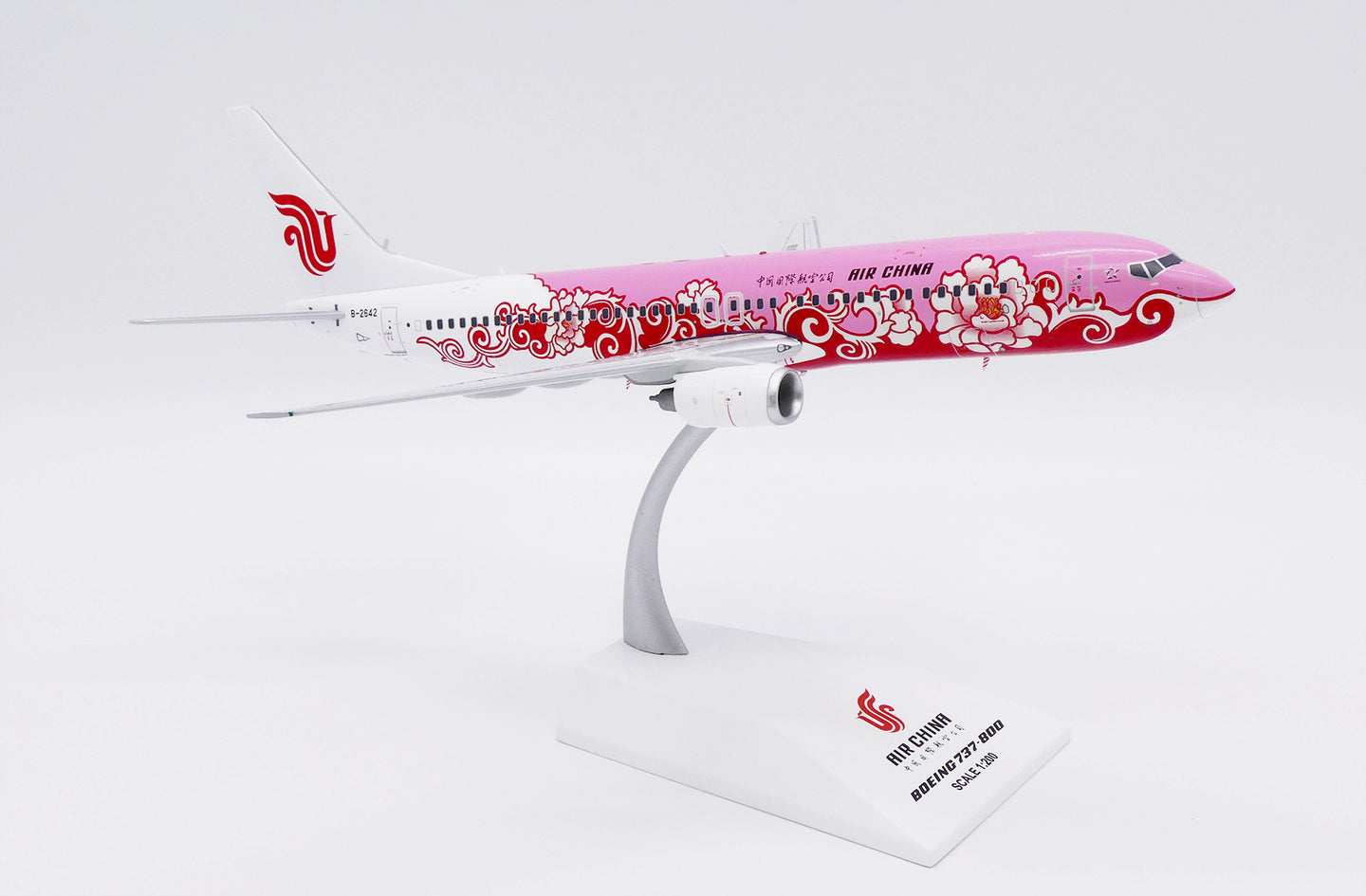 JC WINGS B737-800 AIR CHINA "RED PEONY" REG: B-2642
